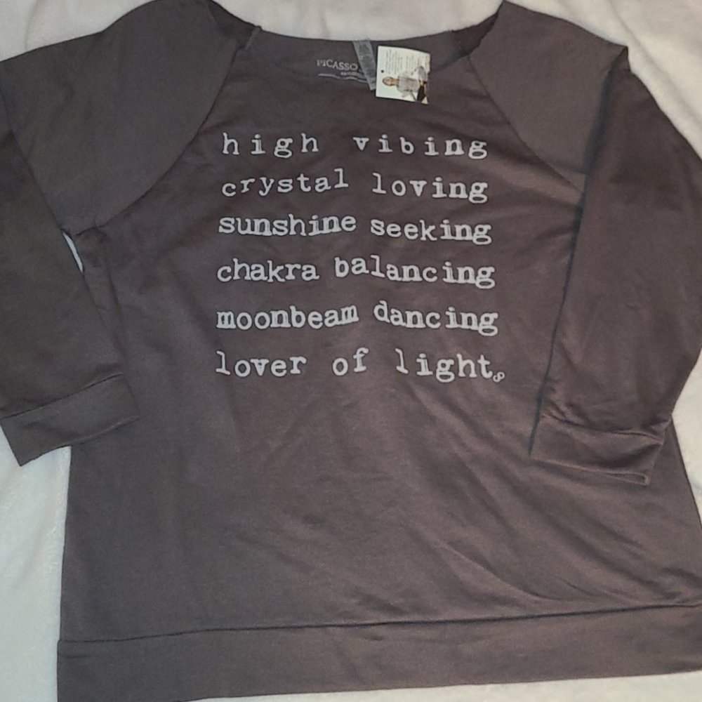 High Vibing off shoulder top